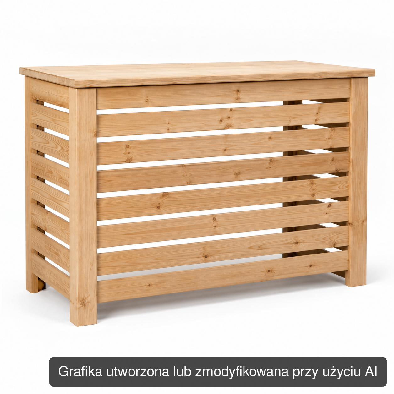 Drewniana osłona pompy ciepła XL 140 × 70 × 110 cm