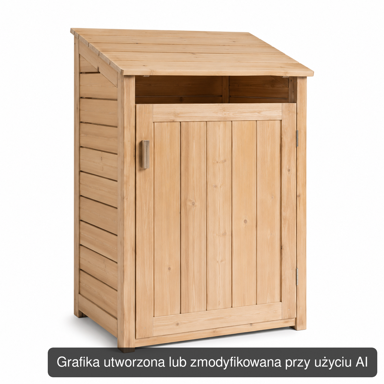 Drewniana zabudowa na 1 kosz 120–240 l 75 × 85 × 125 cm