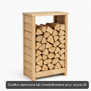 Drewniana drewutnia balkonowa 80 × 35 × 100 cm