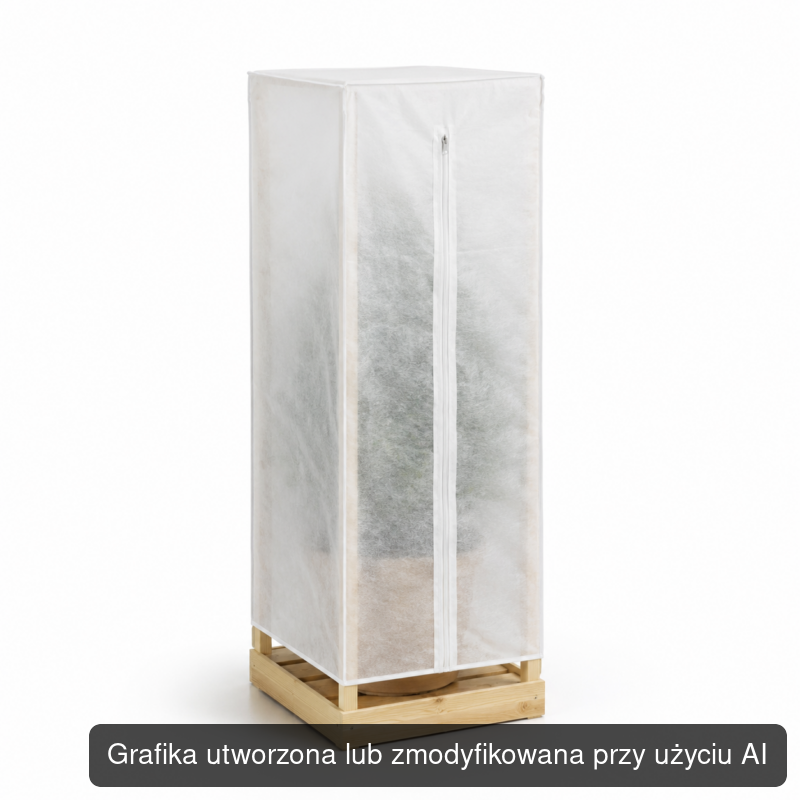 Drewniana stacja zimowania roślin S 50 × 50 × 100 cm
