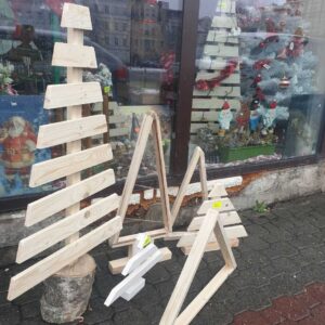 Choinki drewniane - mix wzorów