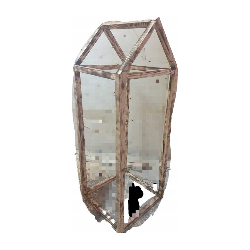 Lampion świecznik opalany 30 × 30 × 45 cm