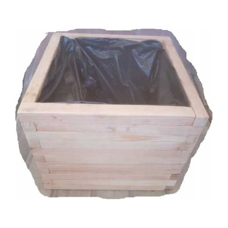 Donica drewniana 30 × 30 × 40 cm – ocieplana
