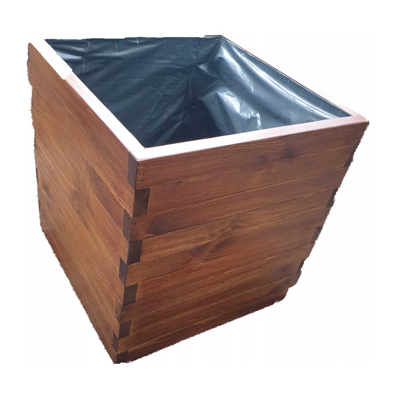 Osłonka drewniana 90 × 50 × 50 cm – dąb średni