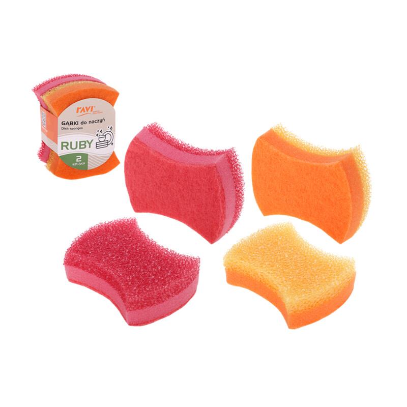 Gąbki do naczyń RUBY 2 szt.
