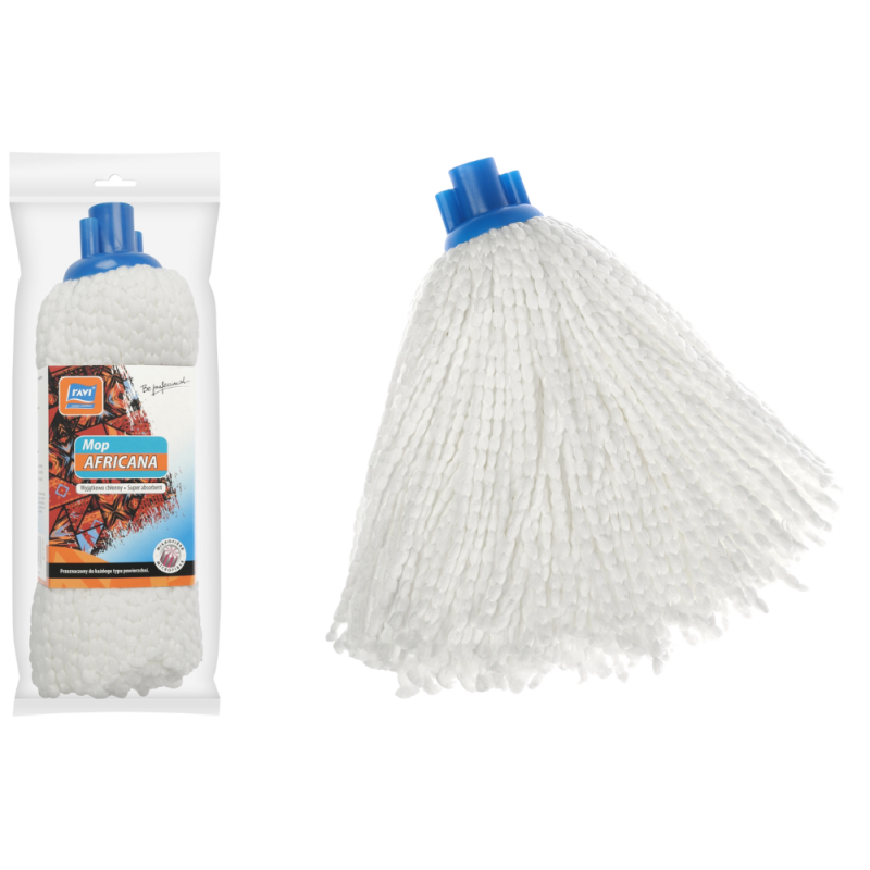 Mop z mikrofibry AFRICANA biały