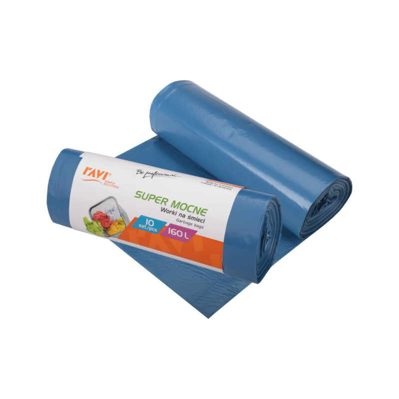 Worki na śmieci 160 l 100 × 130 cm/10 szt. LDPE