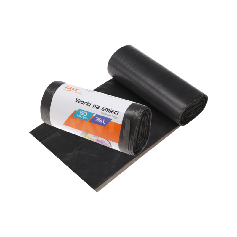 Worki na śmieci 35 l 50 × 60 cm 50 szt. HDPE