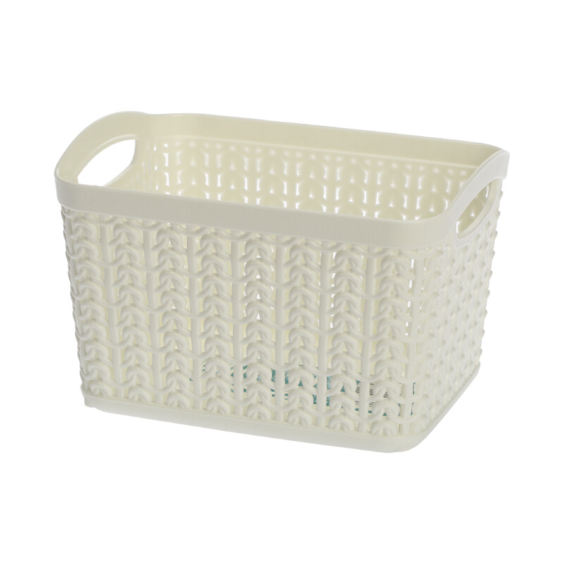 Koszyk prostokątny S WILLOW 1,5 l biały