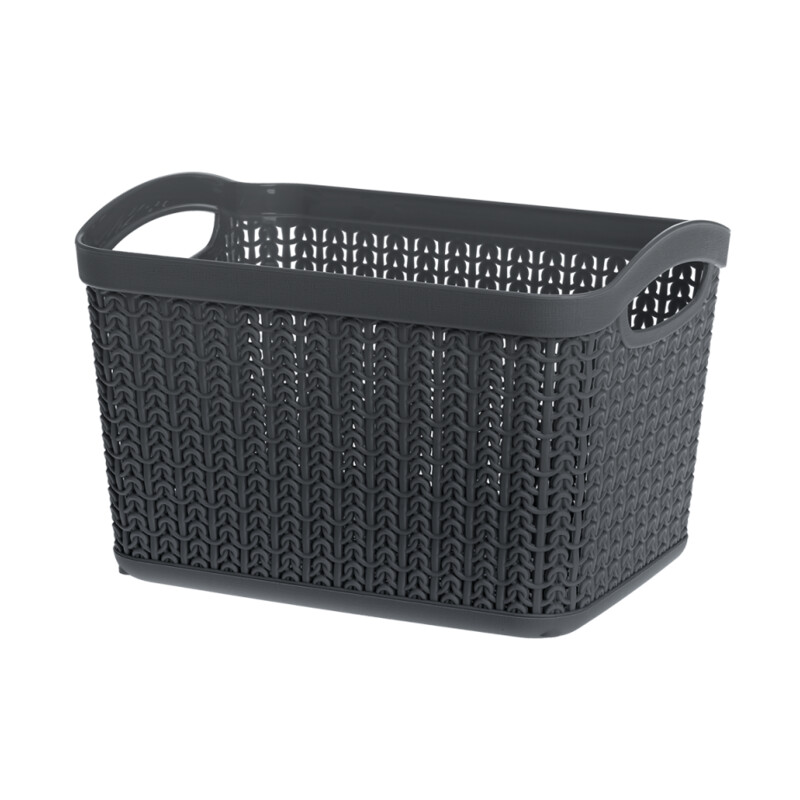 Koszyk prostokątny L WILLOW 6,6 l grafit
