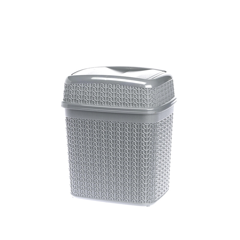 Kosz na śmieci uchylny WILLOW 5 l szary jasny