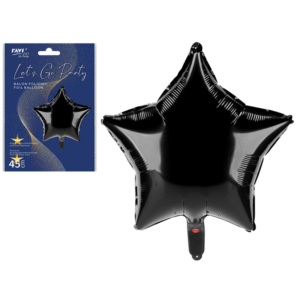 LGP Balon foliowy STAR black