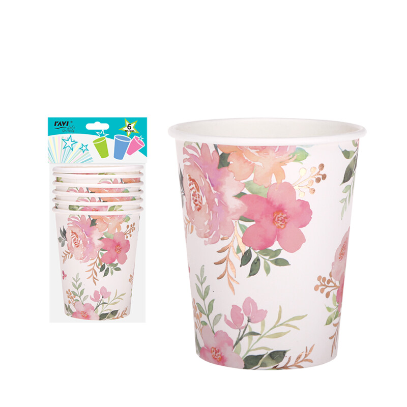 LGP Kubki papierowe Garden 270 ml / 6 szt., art.
