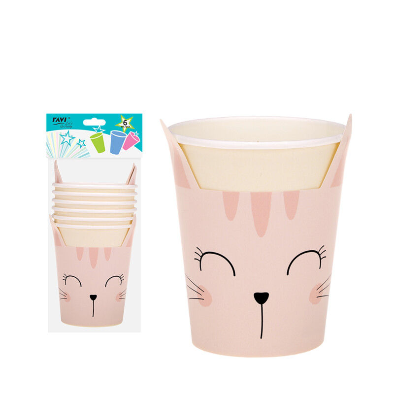 LGP Kubki papierowe Kitty 270 ml / 6 szt., art.
