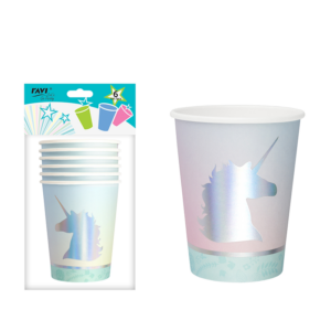 LGP Kubki papierowe UNICORN 270 ml / 6 szt.