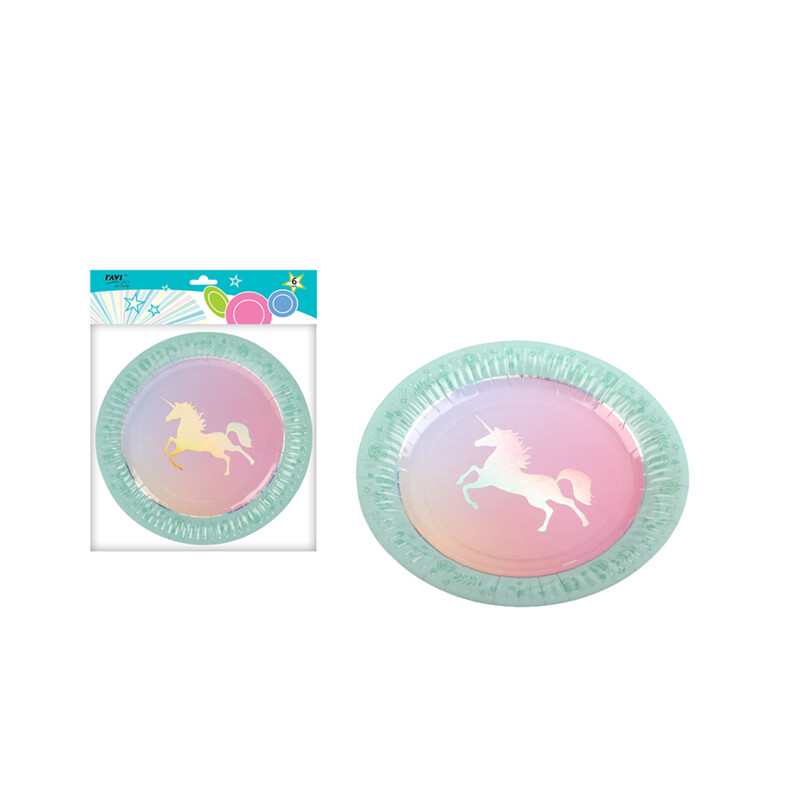 LGP Talerze papierowe UNICORN 18 cm / 6 szt.