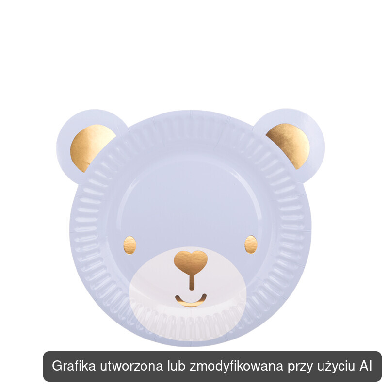 LGP Talerz papierowy Blue Bear 18 cm / 6 szt., art.