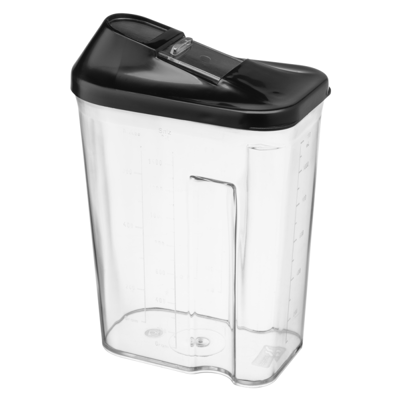 Pojemnik na artykuły sypkie HUGO 1,5 l czarny