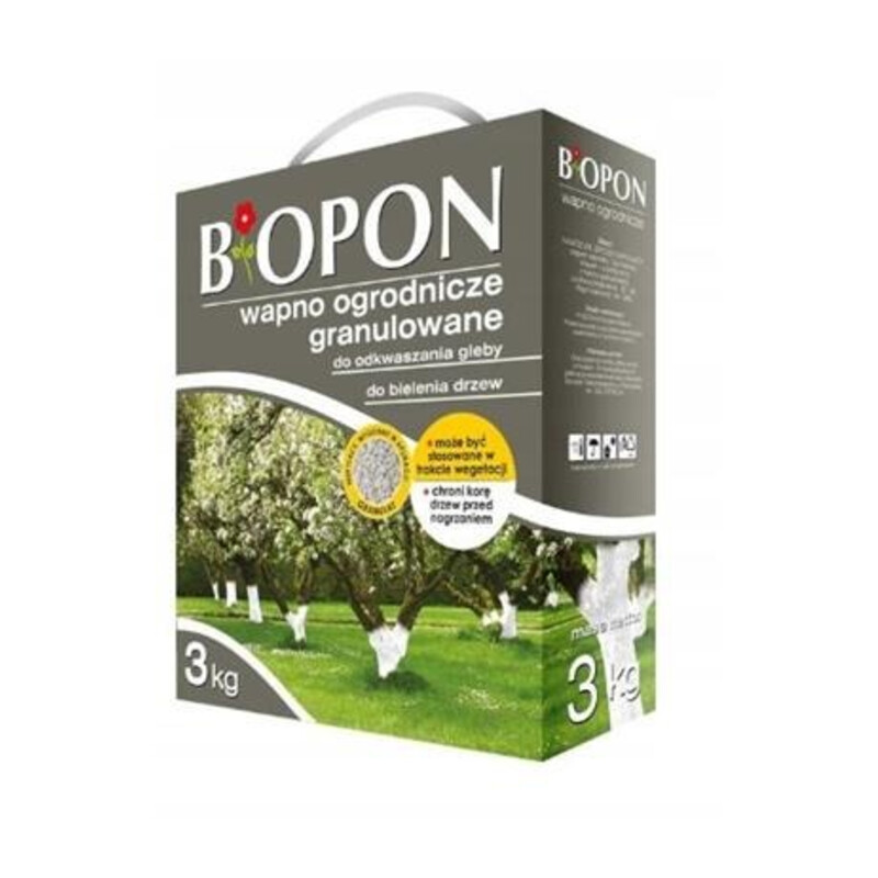 Bopon wapno ogrodnicze granulowane do bielenia i odkwaszania gleby 3 kg
