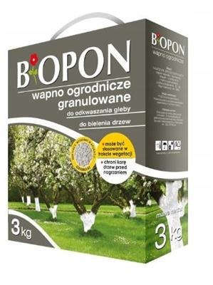 Bopon wapno ogrodnicze granulowane do bielenia i odkwaszania gleby 3 kg