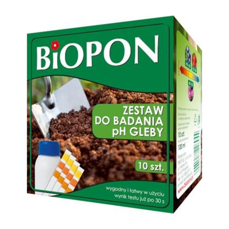 Bopon zestaw do badania PH gleby 10 szt. + 100 ml