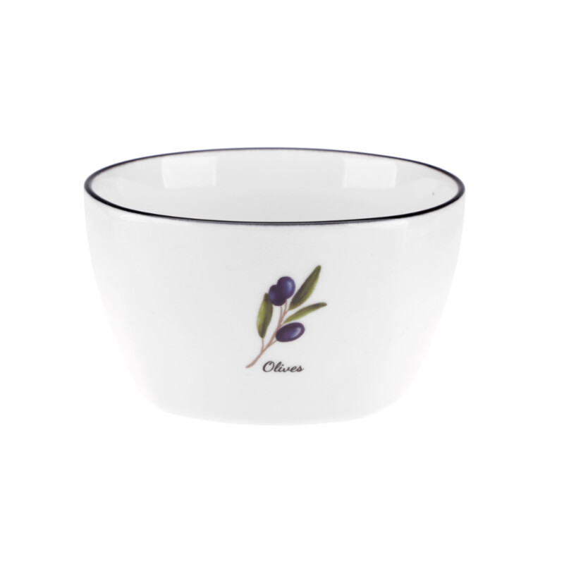 Miseczka PROWANSJA 350 ml z porcelany NEW Bone – wzór Olives