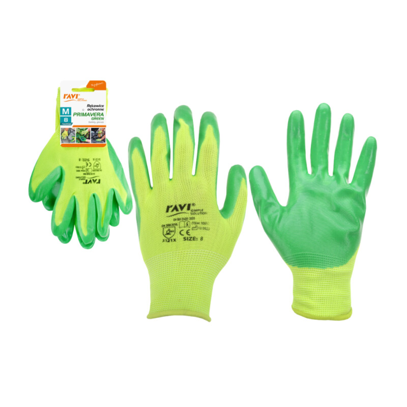 Rękawice ochronne Primavera Green rozmiar 8-M