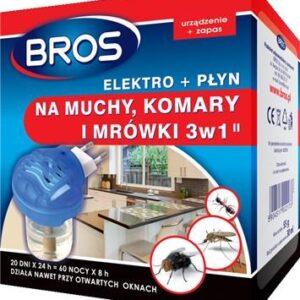 BROS-elektro + płyn na muchy, komary i mrówki