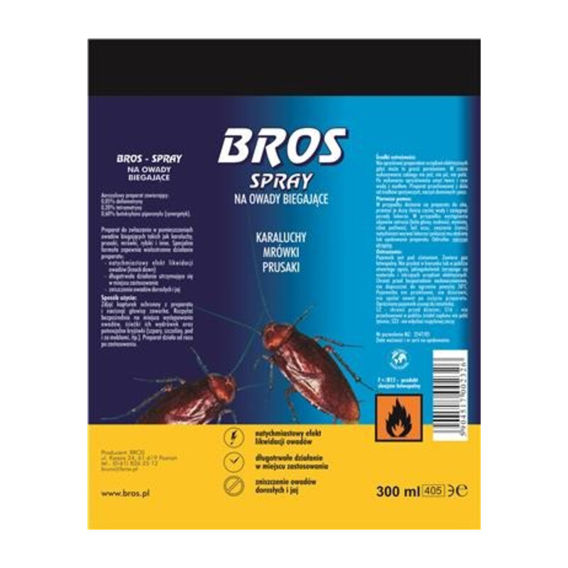 BROS-spray na owady biegające 300 ml