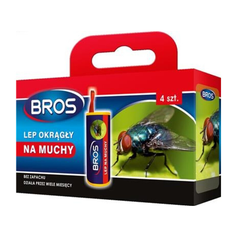 BROS-lep okrągły na muchy 4-pak