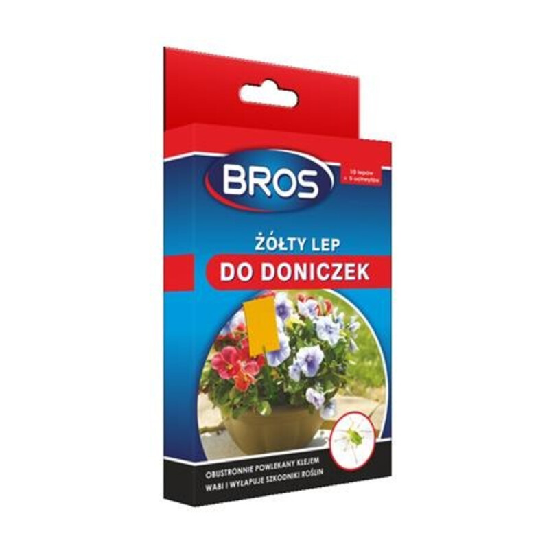 BROS-lep do doniczek żólty