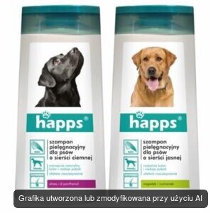 BROS-HAPPS-szampon pielęgnacyjny dla psów o sierści jasnej 200 ml