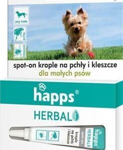 BROS-HAPPS-spot-on-krople przeciw pchłom i kleszczom dla małych psów do 10 kg