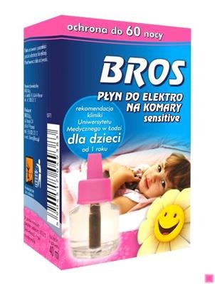 BROS-płyn do elektro na komary sensitive 60 nocy rekomendacja dla dzieci