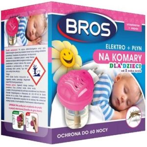 BROS-elektro + płyn na komary sensitive 60 nocy rekomendacja dla dzieci