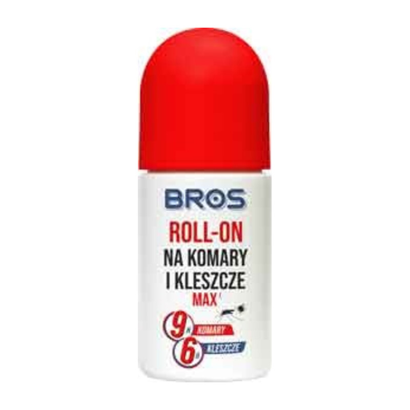 Bros- roll-on płyn na komary i kleszcze Max 50 ml