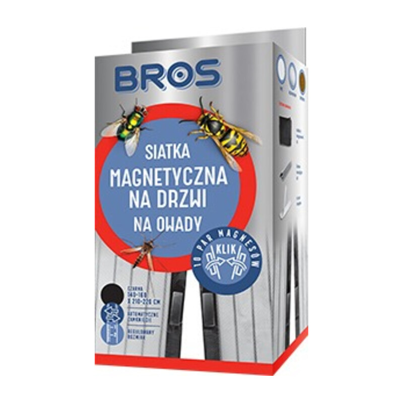 BROS-siatka magnetyczna na drzwi 160x220-czarna