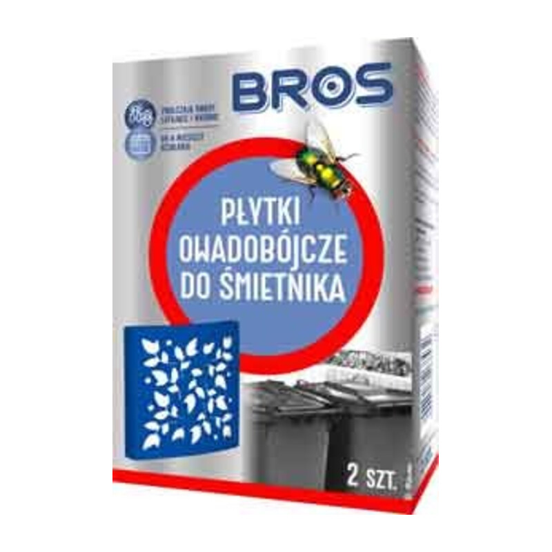 BROS-płytki owadobójcze do śmietnika 2 szt.