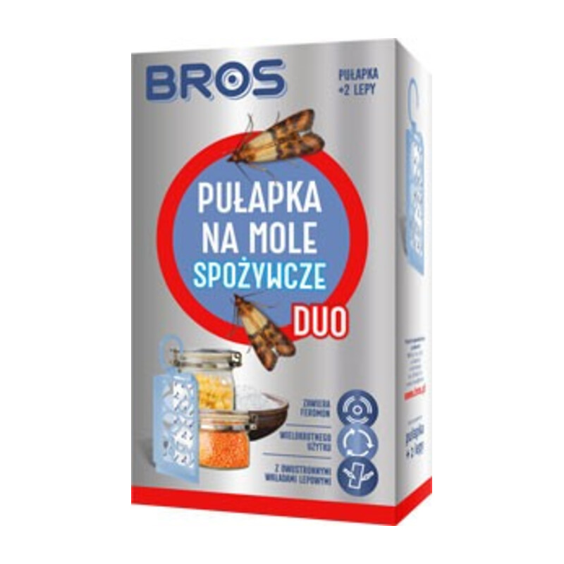 BROS-pułapka na mole spożywcze Duo + 2 wkłady