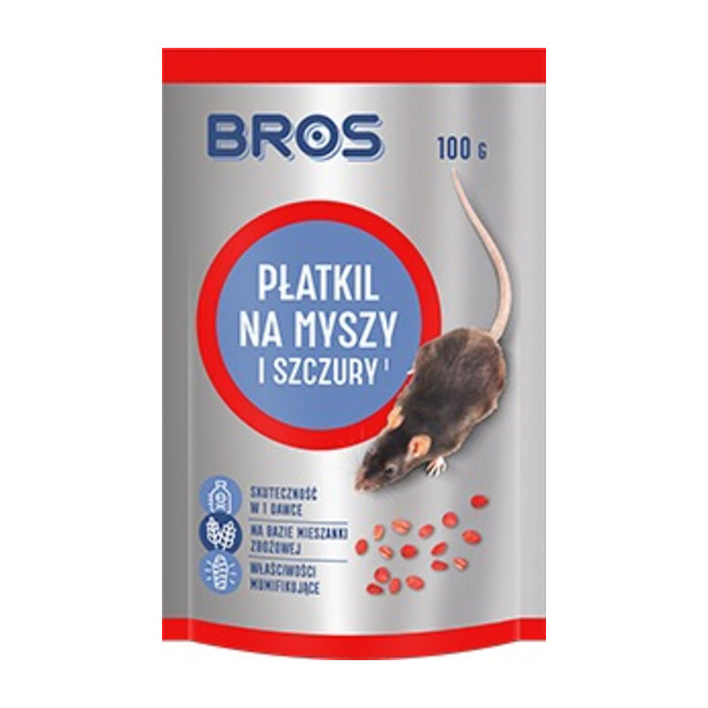 BROS-płatki na myszy i szczury 100 g – doypack