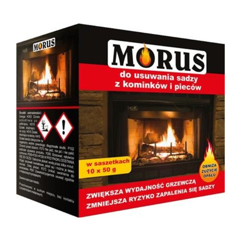 MORUS-proszek do usuwania sadzy z kominków i pieców 50 g / saszetka /
