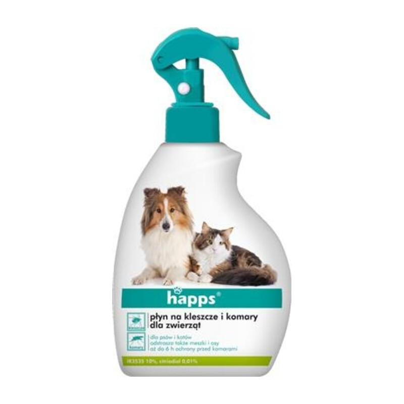 BROS-HAPPS-płyn na komary i kleszcze dla zwierząt 200 ml