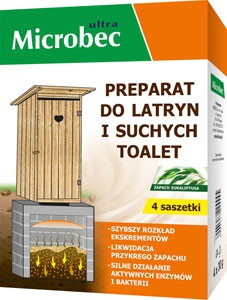 BROS-Microbec preparat do latryn i suchych toalet 4x30 g