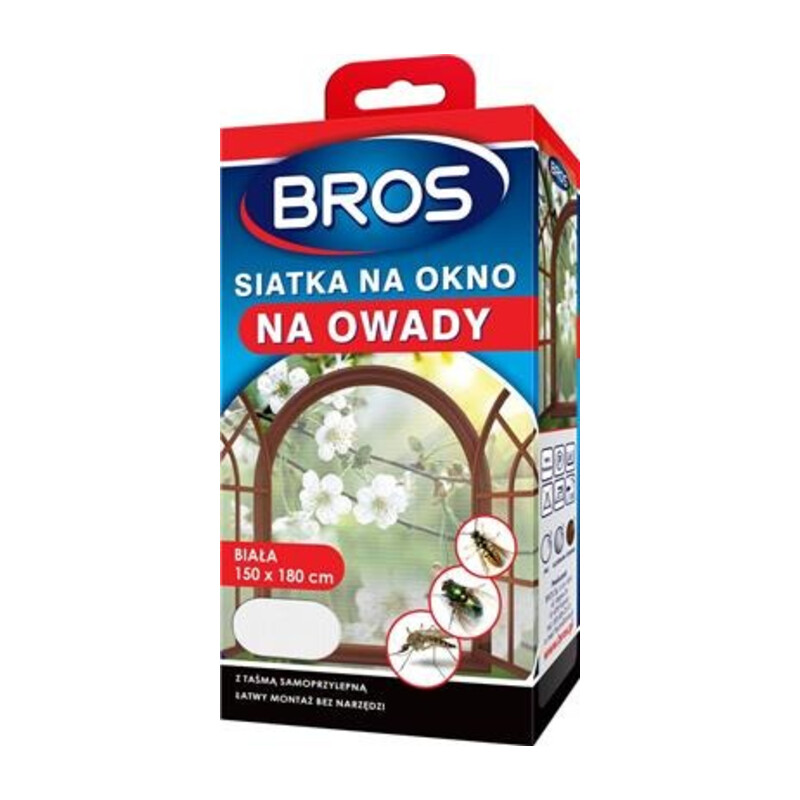 BROS-siatka na okno 150x180-biała