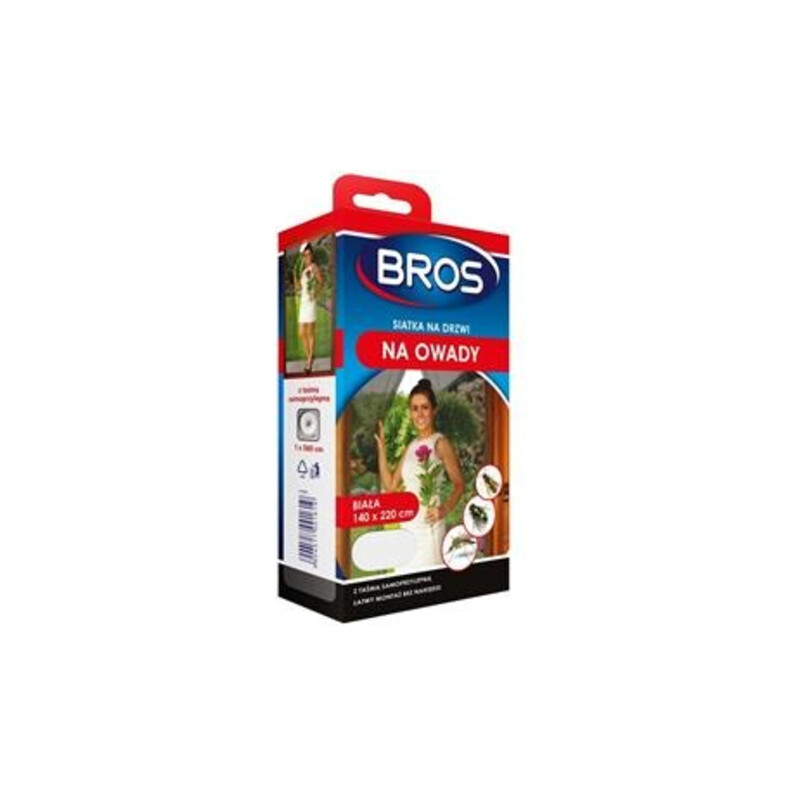 BROS-siatka na drzwi 140x220-biała