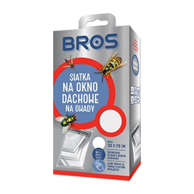BROS-siatka na okno dachowe 120x170 – biała