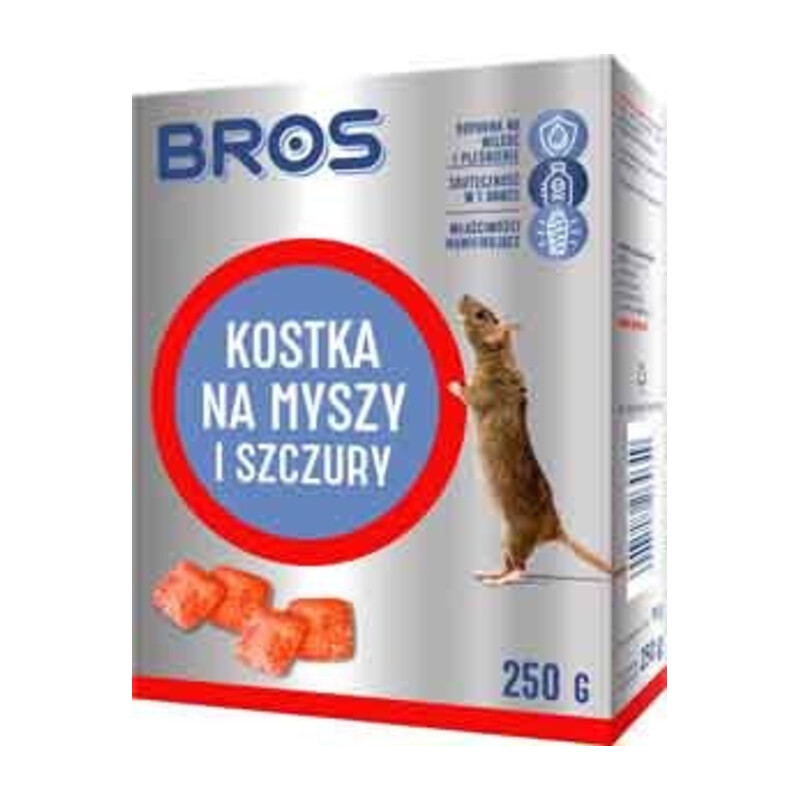 BROS-kostka na myszy i szczury 250 g