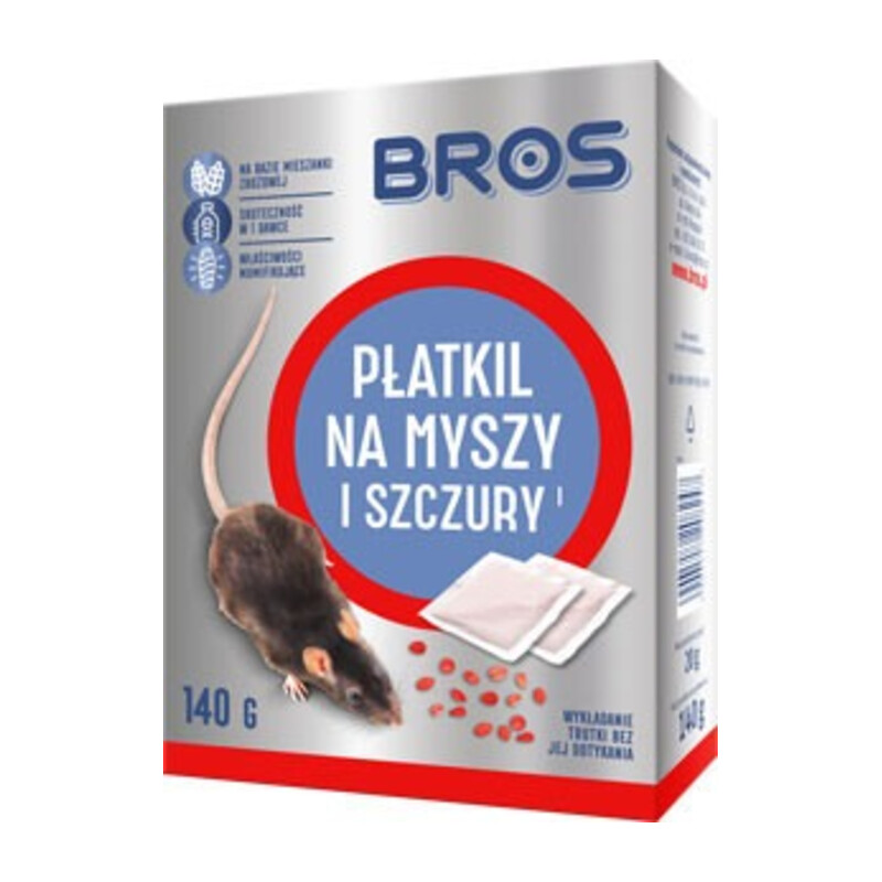 BROS-płatki na myszy i szczury 140 g