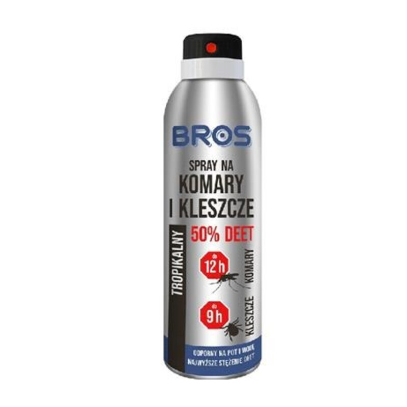 BROS-spray na komary i kleszcze 50% Deet 90 ml