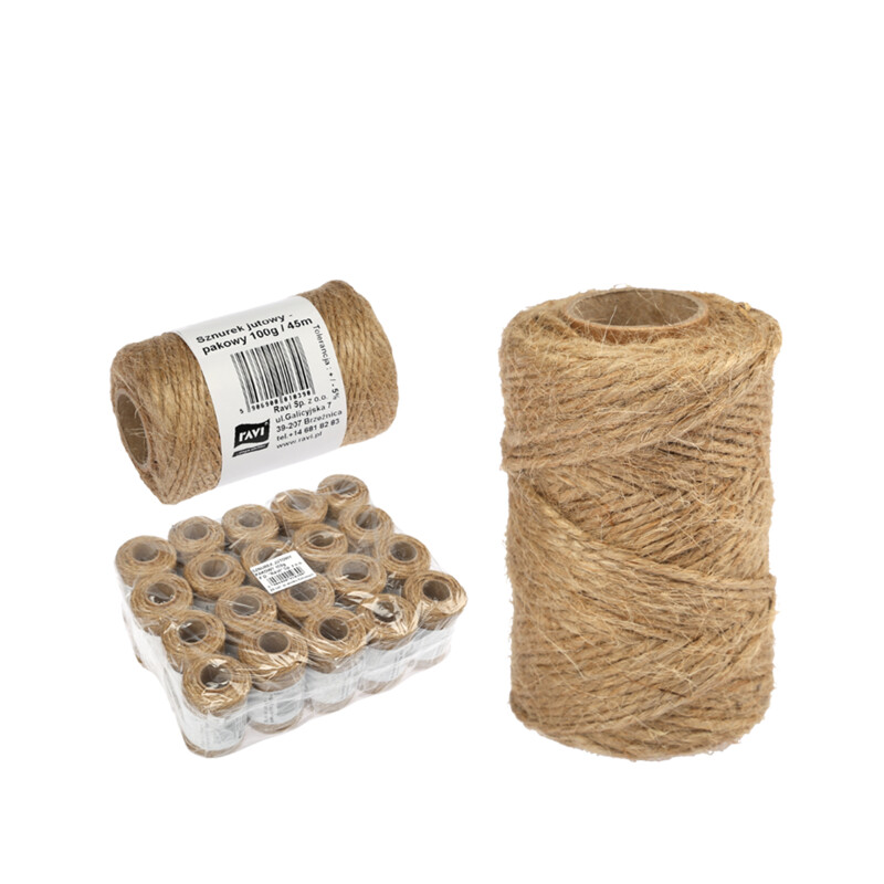 Sznurek pakowy jutowy 100 g / 45 m